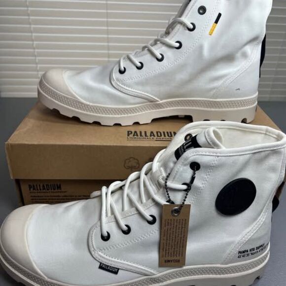 New Palladium Pampa Hi Boots White Mens US 12